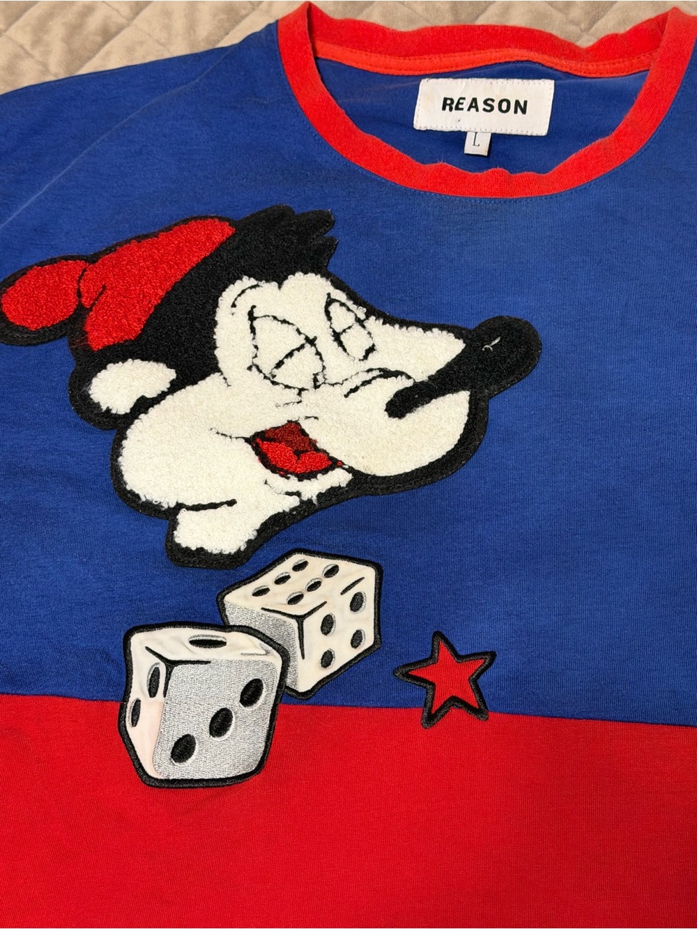 Reason Brand USA-XX "Take What's Yours" Graphic Patch Colorblock Tee
